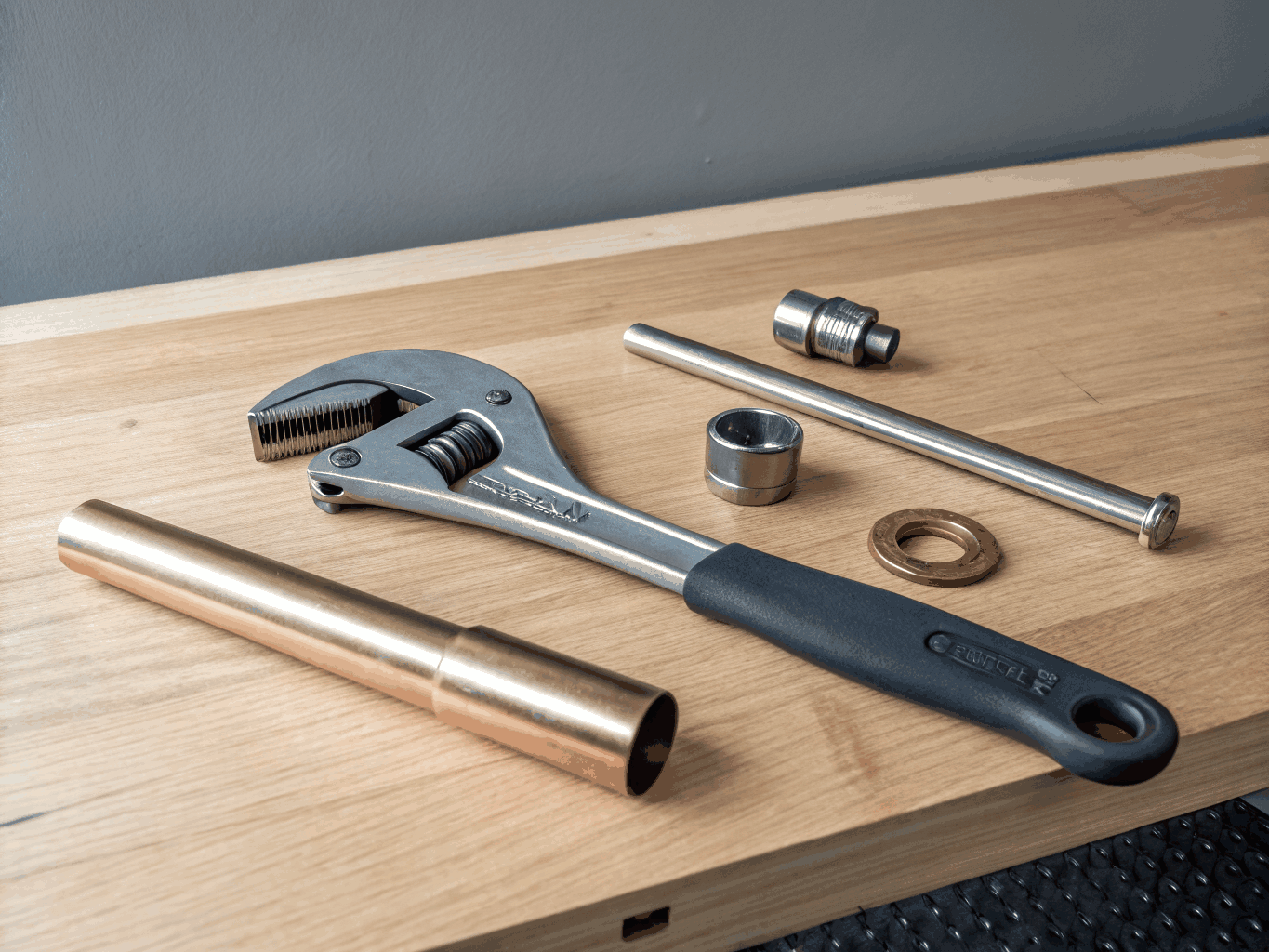 Plumbing tools background