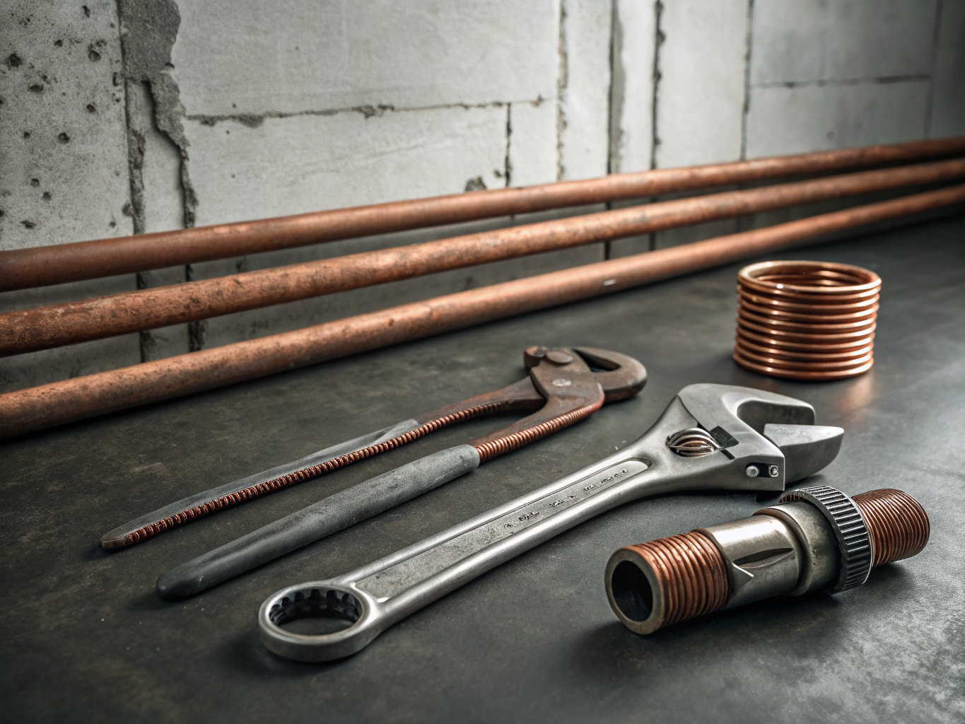 Arrière-plan outils de plomberie