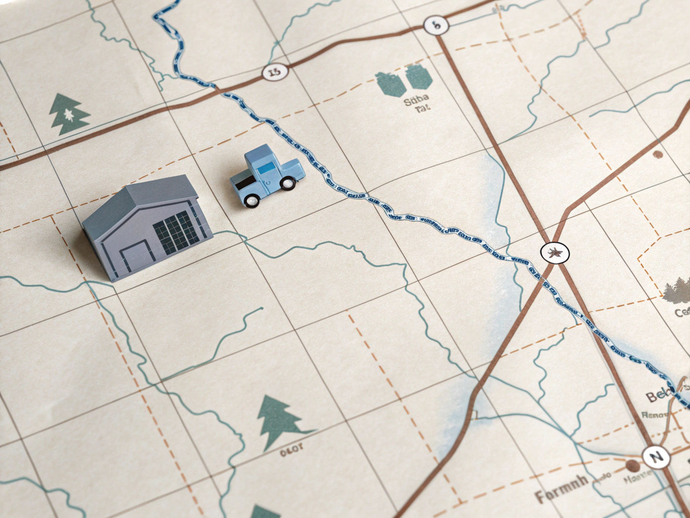 Carte de notre zone d'intervention